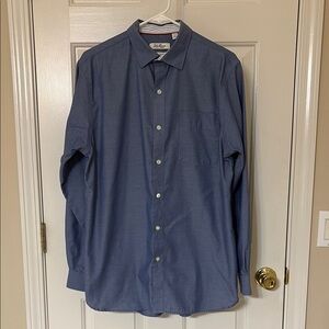 Van Heusen Blue Button Down Long Sleeve Shirt Classic Fit